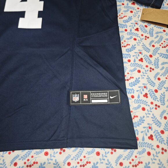 Dak Prescott Dallas Cowboys blue jersey No. 4 - Picture 4 of 7